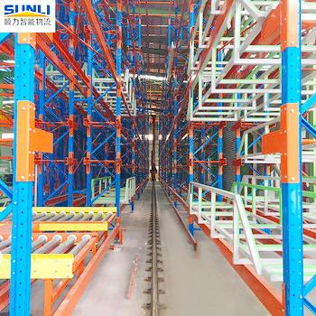 China Automated Handling Warehouse Goods Storage Rack High Density Automatic Deep Groove Ball Q235B Steel Double Row With Shelving Rack System (AS/RS) RAL for sale