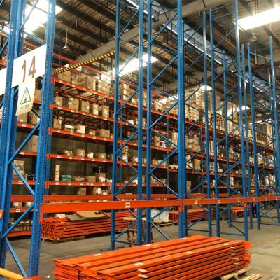 China Forklift Handling / Selective Pallet 4 Levels L2700xW900xH7050mm Warehouse Rack For Pallet Storage 1ton for sale