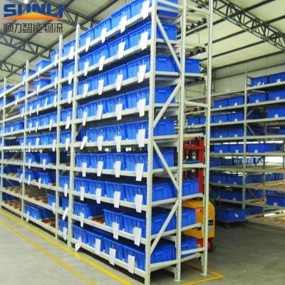 China Recyclable / Adjsutable Warehouse Gravity Cardboard Flow Shelving With 300kg Capacity for sale