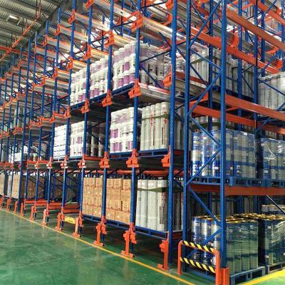 China Recyclable / Adjustable Customized Heavy Duty Radio Shuttle Pallet Rack Shelf System for sale