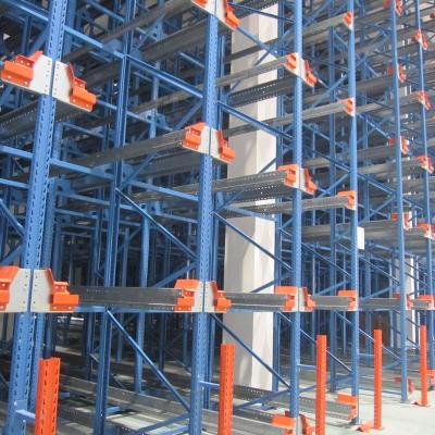 China Warehousing Warehouse High Operating Speed ​​Radio Shuttle Shelving Shuttle Pallet Systems for sale