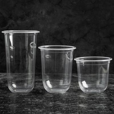 China Transparent PP Beverage 20OZ 95mm U Type Cups for sale