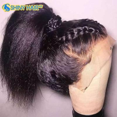 China Wholesale Seller Full Lace HD Transparent Curly Hair Lace Front Wig Curly Straight Wig, Water Wave HD Transparent 360 Hair Lace Frontal Wig 30 Inches for sale