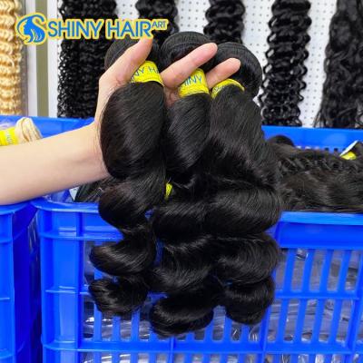 China Factory 100% Cuticle Aligned, 100% Loose Curly Hair Extension Straight Human Hair 165g, 100% Virgin Mink Brazilian Hair Bundle for sale