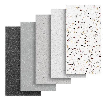 China HDF 12mm terrazzo texture waterproof wear resistant underfloor heating stores household modern wood laminate flooring available use for sale