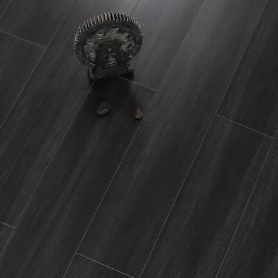 China Modern Cheap HDF Laminate 12mm Flooring Environmental Protection Grain Clothing Store Factory Direct Sale Black Wood Warm Floor Heating for sale