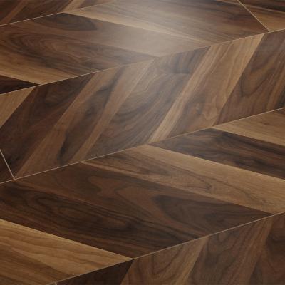 China 12mm modern engineered wood fish bone laminate flooring for home decor home underfloor heating available shops morden style for sale