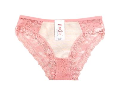 China Amazon Hot Sale Women Antibacterial Underwear Cotton Soft Breathable Lace Stretch Briefs Ladies Panties for sale