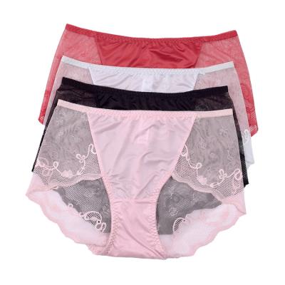 China Antibacterial Sexy Women's Panties Fashion Girl Lace Underwear Comfortable Breathable Panties for sale