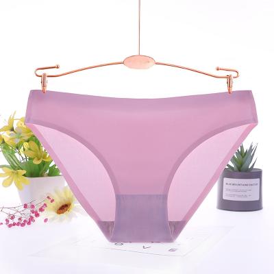 China Hot Selling 62007 Antibacterial Low Rise Used Panties Customized Underwear Private Label One Piece Seamless Girls Briefs Thong for sale