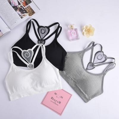 China 6656 embroidery seamless bra QUICK DRY yoga South America women's sexy underwear outline sports bra top fitness for sale