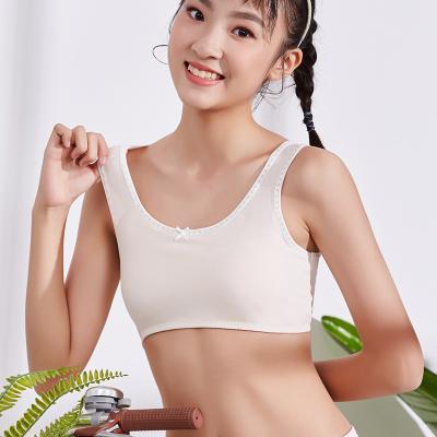 China Wholesale QUICK DRY Soft Elastic Vest Lace Bow Soft Cotton Teens Sport Underwear Dream Girl Tube Bra for sale