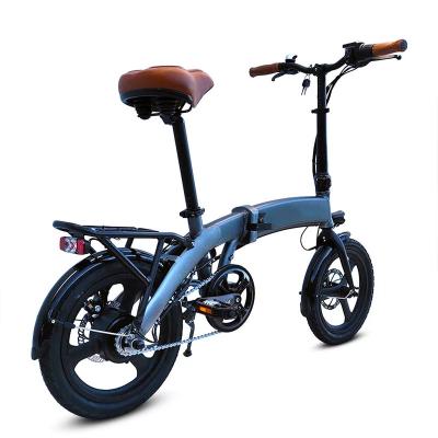 China 2022 most popular ebike 36V 16 inch lithium battery city folding electric bike 250W aluminum alloy for sale