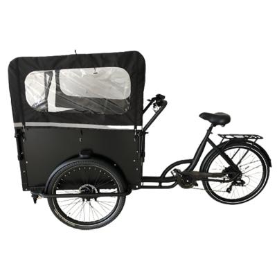 China 36V cargo 250W hidden lithium battery under seat wooden box caogo electric bike for sale