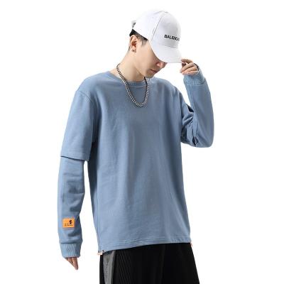 China Colorful Warm Cotton Anti-wrinkle Autumn Streetwear Round Neck Men's Casual Pullover Sweater for sale