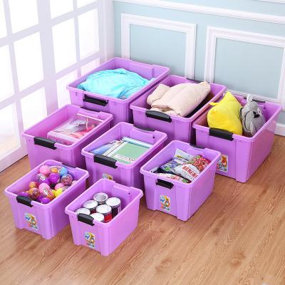 China 2021 New Design Large Storage Box&Bins Sustainable Plastic Storage Containers Storage Boxes With Lid for sale