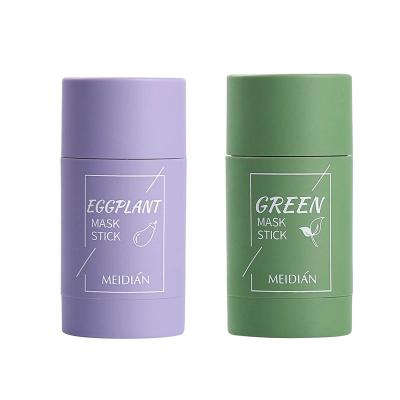 China Moisturizer Drop Shipping Green Musk Stick Mask Oil Control Acne Clearing Solid Mud Mask Moisturizing Blackhead Fine Plumps Skin Care for sale