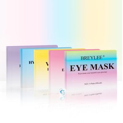 China Free Shipping Wholesale Hot Sale BREYLEE Anti-Puffiness Vitamin C Anti-Puffiness Hyaluronic Acid Eye Mask Set With 8pairs Serums Mixed for sale