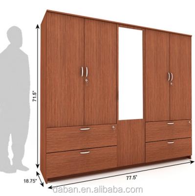 China Anti-scratch Jisheng sensor switch led wooden wardrobe with light furniture_E0,E1 plywood plate material mirror factory price for sale