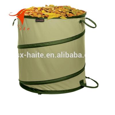 China Viable portable bucket/viable camping waste gardening bag/folding automatic automatic pop-up basket storage bag for sale