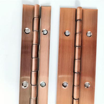 China AC381024 Antique Copper Color Modern Steel Material Piano Hinge For Home Furniture for sale