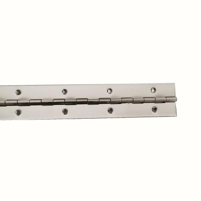 China Smooth NP381036 Advanced Nickel Plated Hardware Continuous Long Hinges For Pianos for sale