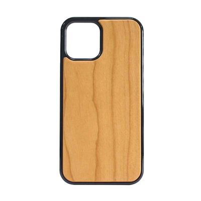 China Anti-fall For iphone 12 Wooden Case Blank , Natural Wooden Phone Case For iphone 12 Pro Max for sale