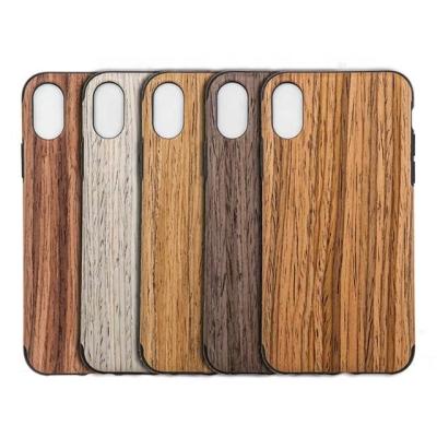 China Eco-friendly Soft Thin Shockproof Cell Phone Natural Wooden Wood Case Anti-fall For iPhone X for sale