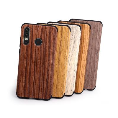 China Real Wood TPU Cell Phone Case Cover For Huawei P30 Lite Perfect Fit for sale