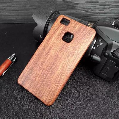 China Wooden White Back Cover Phone Case For Huawei P9 lite Perfect Fit for sale