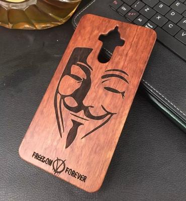 China Shockproof Custom Hard PC Wooden Phone Case For Huawei Mate 9 for sale