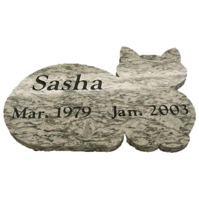 China American Granite Animal Headstone Pet Monument Tombstone Use For Cemetery Garden for sale