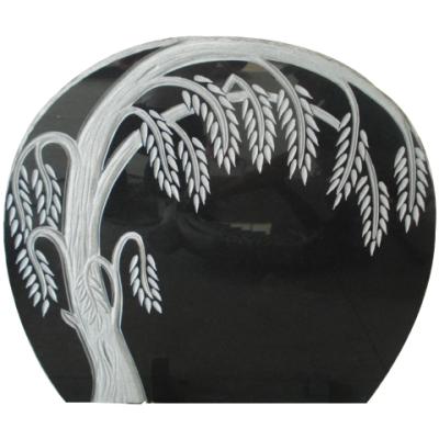 China Modern monumental sculpture with special shape monument for flower carve tombstone. for sale