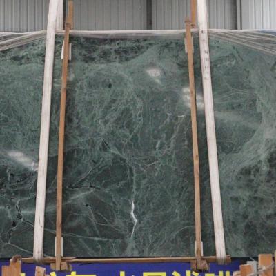 China Modern Natural Green Vein Onyx Marble Dark Green Marble Exotic Green Marble Slab for sale