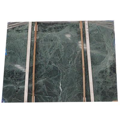 China Modern Dark Indian Natural Taiwan High Quality Green Marble Slab Polished Marble Tile Emerald Marble Forest Price Rain for sale