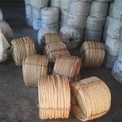 China Acid and Alkali Resistance 3/4-strand Sisal Rope Sisal Hemp Rope Corda 4~60mm for sale