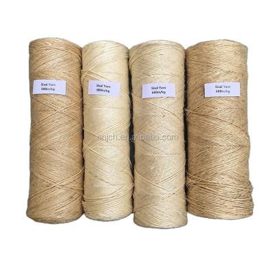 China Craft etc UG GRADE SISAL YARN FOR LIFT SISAL CORE and ROPE 600M/KG and 800M/KG for sale