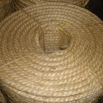 China Soft 6mm Twisted Rope 100% Natural Jute Rope 3 Strand for sale