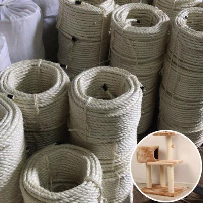 China White FIBER Sisal Rope for Cat Posts Scratching Trees, Garden, Decoration for sale