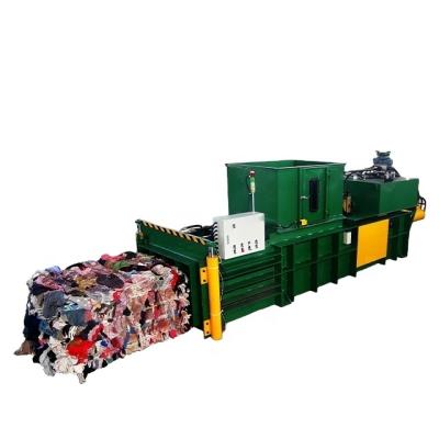 China Horizontal Hydraulic Beverage JEWEL Press Machine Straight Used Apparels Packing Machine Used Rags Packing Machine High Efficient Press zu verkaufen