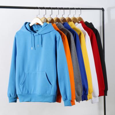 China High quality plain bulk street hoodies pullover OEM empty men's hoodies blank sweatshirt custom made anti-shrink style for sale