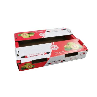 China Custom Printing Recycled Materials Logo Fresh Kiwi Strawberry Packaging Corrugated Mailer Paper Mailing Boxes For Fruits for sale