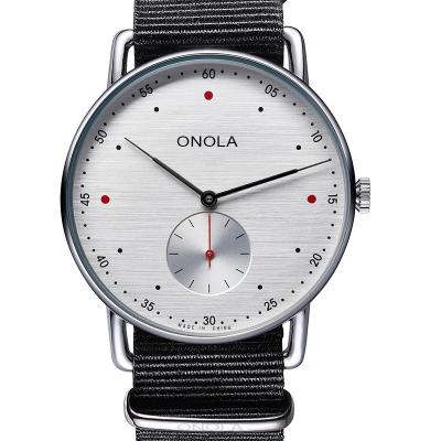 China Water Resistant 3806 Hot Selling ONOLA Men Watch OEM Small Quartz Watches Leather Wrist Watches for sale