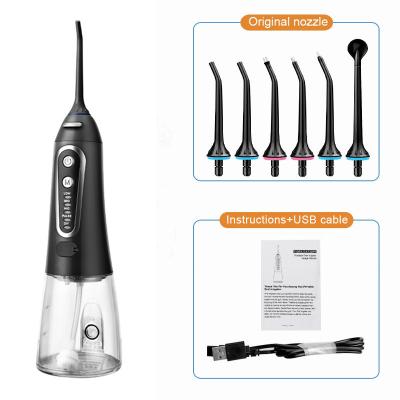 China Water Flosser Irrigator Portable Oral Rechargeable Oral Flosser Tooth Cleaner Cordless Waterproof IPX7 for sale