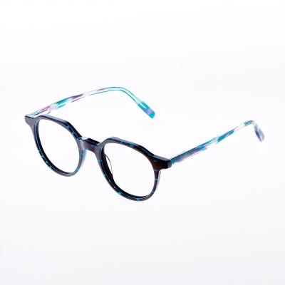 China Women Fashionable High End Good Quality Designer Anti-blue Lightweight Acetate Eyewear Optical Glasses for sale