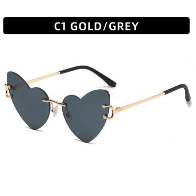 China 2022 personalized frameless balanced sunglasses fashion love news fashion sunglasses women sunglasses for sale