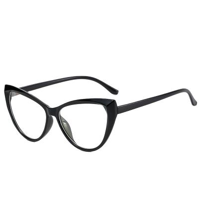 China 2022 Trendy Blue Light Blocking Cat Eye Glasses Optical Computer Glasses Safe Views For Women for sale