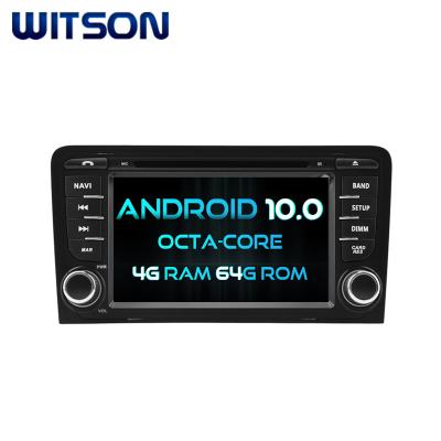 China GPS WITSON ANDROID CAR DVD GPS NAVIGATION 10.0 For AUDI A3/S3/RS3 (2003-2012) 4G DDR3 64GFLASH for sale