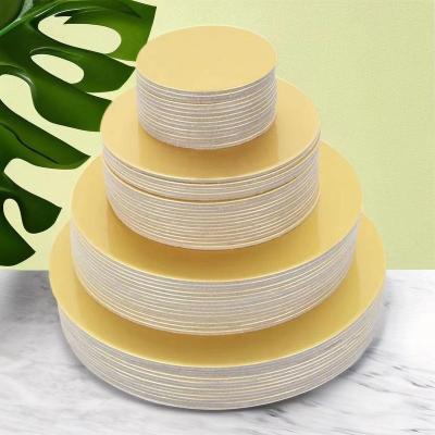 China Bakery Supply Disposable Gold Silver Cake Circle Scalloped Boards 12 Inch Cake Boards for sale