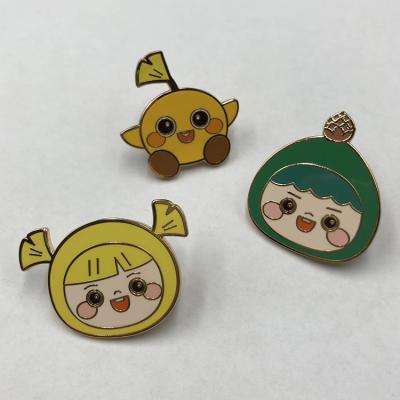 China Cute China Enamel Bobby Pins Baby Hair Pin Smart Holder Clothes Tie Clips For Girls for sale